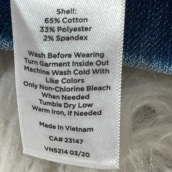 TALBOTS Sculpt Straight Leg Denim Jean Blue Size 4 - Picture 8 of 8